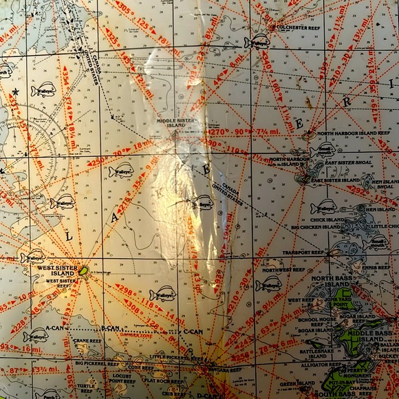 Vintage old school Map of Port Clinton, Ohio and surrounding areas - Picture 4 of 7